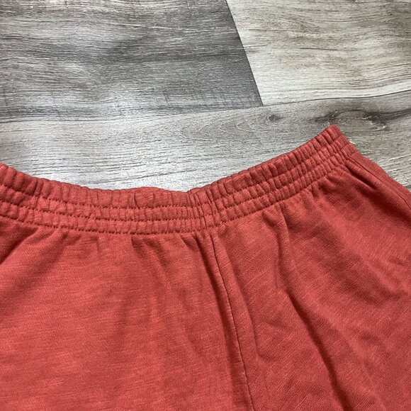 Madewell MDL Curved Hem MR Sweatshorts Weathered Brick Women’s Size S - Picture 3 of 6
